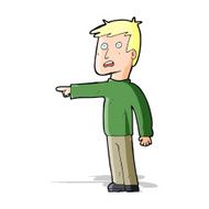 cartoon pointing man N51