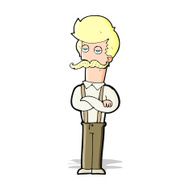 Cartoon Man With Mustache N48
