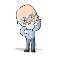 cartoon old man N18