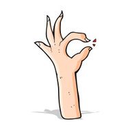 cartoon most excellent hand gesture N4