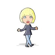 cartoon suprised woman N6