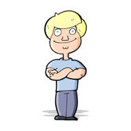 cartoon happy man N184