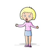 cartoon woman making excuses N8