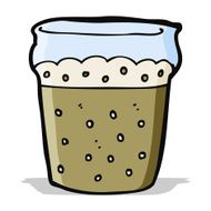 cartoon glass of beer N8