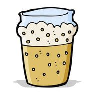 cartoon glass of beer N9