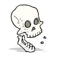 cartoon laughing skull N6