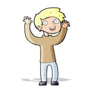 cartoon happy man N186