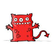 cartoon little monster N41