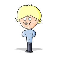 cartoon happy boy N96