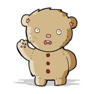 cartoon unhappy teddy bear N2