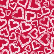 Hearts seamless pattern Love theme background