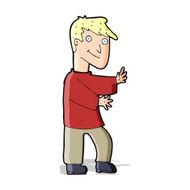 cartoon happy man N188