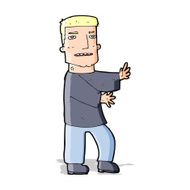 cartoon man gesturing N14