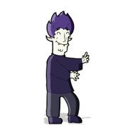 cartoon excited vampire N4
