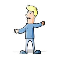 cartoon surprised man N62