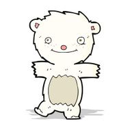 Cartoon Polar Bear Cub N21