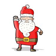 cartoon angry santa claus N7