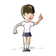 cartoon woman with idea N109
