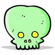 cartoon spooky skull symbol N11