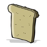 Cartoon Slice Of Bread N4