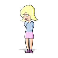 cartoon annoyed woman N78