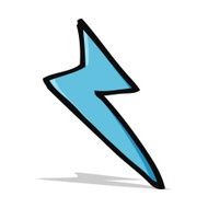 cartoon lightning bolt symbol N12