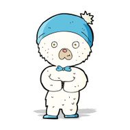 cartoon little polar bear N5