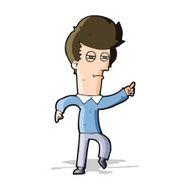 cartoon man accusing N9