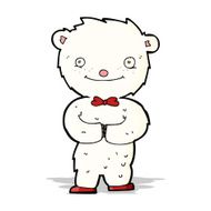 cartoon little polar bear N6