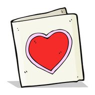 cartoon love heart card N4