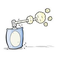 cartoon aerosol spray can N7