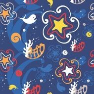 Sea seamless pattern N4