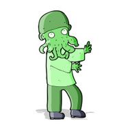 cartoon monster man N7