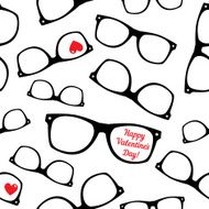 Hipster symbols Valentine&#039;s Day background