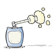 cartoon aerosol spray can N8