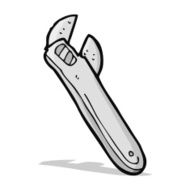 cartoon adjustable spanner N11