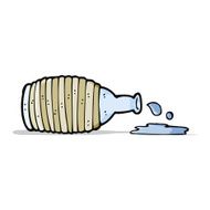 cartoon spilled bottle N5