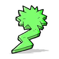 cartoon lightning bolt symbol N13