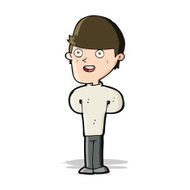 cartoon happy man N193