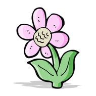cartoon flower N234