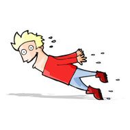 cartoon drenched man flying N3