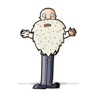cartoon bearded old man N15