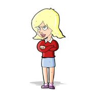 cartoon angry woman N7