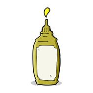 Cartoon Mustard Bottle N10