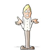 Cartoon Man Shrugging Shoulders N39