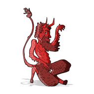 cartoon traditional devil N4