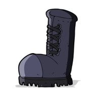 cartoon old work boot N5
