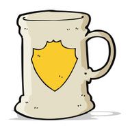 cartoon old tankard N4