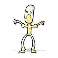 cartoon funny robot N41