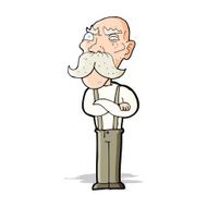cartoon angry old man N64